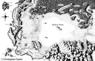 Eragons Welt Landkarte von Alagesia