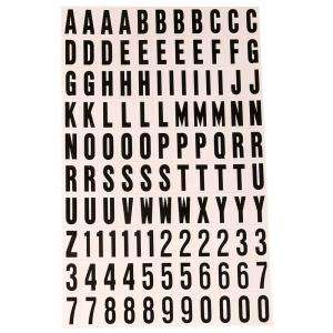 HY KO 1 In. Self Adhesive Vinyl Letters and Numbers Set MM 6 at The 