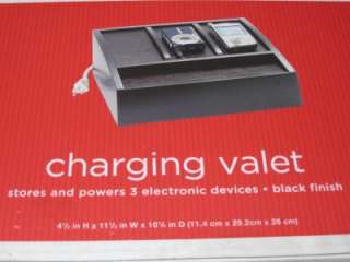 CHARGING VALET Store & Power 3 Electronic Devices  