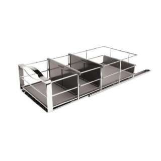 simplehuman 9 in. Pull Out Cabinet Organizer in Polished Chrome and 