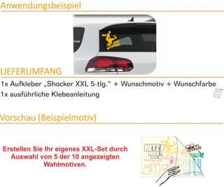 E195 Shocker DUB OEM Aufkleber Sticker Autoaufkleber VW GOLF AUDI SET 