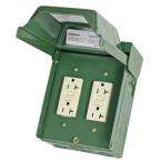 GE 20 Amp Backyard Outlet with 2 GFI Receptacles