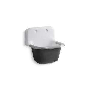   Cast Iron Wall Mount Service Sink in White K 6714 0 