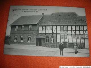 Gasthof zum goldenen Löwen von Gustav Wolff in Westerhausen a.H. 1913 