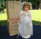 RARE Happi Time Valentine Bride Doll Original Box C1950s 