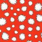 THE LORAX DR SEUSS ORGANIC COTTON RED PUFFS FABRIC
