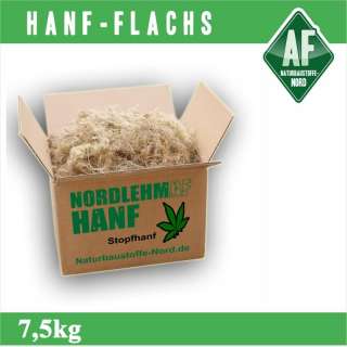 Stopfhanf 7,5kg (1kg3,20) Hanf Dämmung Lehmbau Lehm  