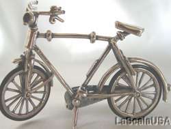 Miniature Sterling Silver BOYS BICYCLE Bike #097  
