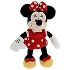 Disney Minnie Mouse Baby Red White Polka Dot Dress Stuffed Animal 