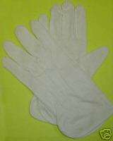 White Cotton Gloves Slip On Sure Grip XLarge (Dozen)  