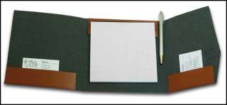 Eco Leather notebook & Silver ball point pen Journal  