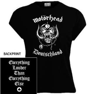 Motörhead   Deutschland Girlie Shirt schwarz  Bekleidung