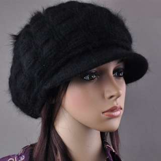   Womens Stripe Winter Wool Snow Warm Cap Knitted Beanie Hat  