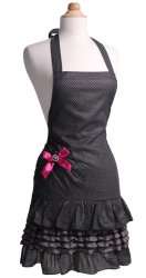 details fa wm 10003 candy shop themed apron single layered black with 