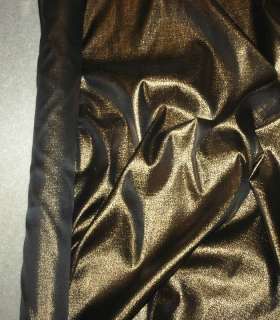 LAME FABRIC PLAIN BRONZE BY THE YARD  