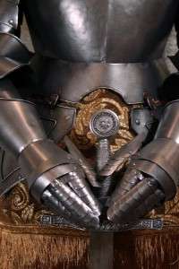 Medieval Knight in Suit of Armor & Sword  