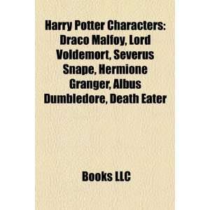 Harry Potter Characters Draco Malfoy, Lord Voldemort, Severus Snape 
