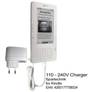 Netzteil  weiß E Book Reader Kindle 2 3 NEU 230V  