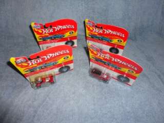 Hot Wheels 25th ANNIVERSARY lot of 4 cars MIP red baron, twin mill 