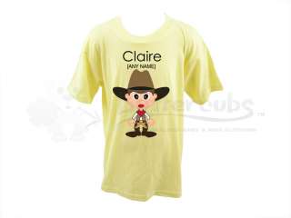 Personalised Childrens/Kids T Shirt  Cowgirl Design #2  
