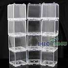 Lot 12 DISPLAY CASE BOX Collection Box for Toy Figures