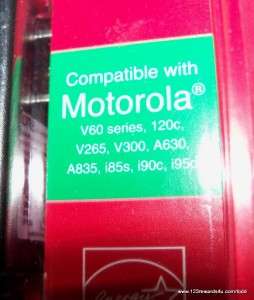 Motorola V60 series Wall Charger 120C, V265, A630, NIB  