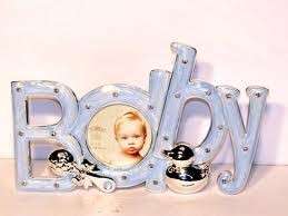 THE LEONARDO COLLECTION BABY PHOTO FRAME BLUE GIFT NEW  