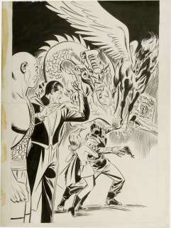 DON HECK   MANDRAKE THE MAGICIAN #1 ORIG COVER ART 1966  