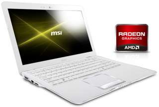 MSI X370 206CA Laptop AMD E450 4GB 500G W7HP 13.4 ATI HD6320 HDMI 