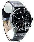 Jorg Gray JG6500 11 Black Leather Chronograph Watch NEW