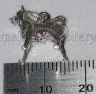Sterling Silver Border Collie Dog Charm  