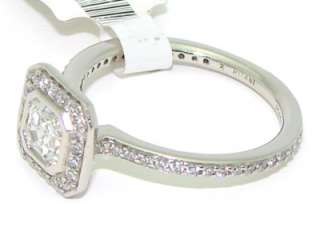 New Ritani Natural 1ct Asscher Cut Diamond E VS Engagement Ring 