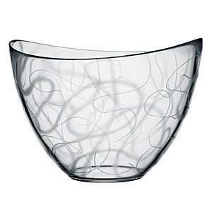 Orrefors Kosta Boda Clear Large Pond Bowl; Tangle, 8.5 in. Wide 