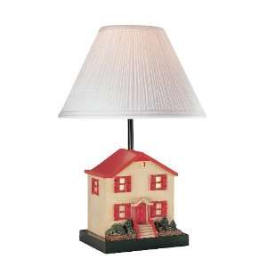 Lite Source IK 6087 Sweet Home Table Lamp with Night Lite, House Body 