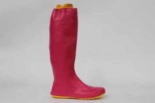 Amaort Roll Up Gummistiefel Pink  Schuhe & Handtaschen