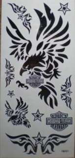   15 paquets noirs tatouages temporaires,dragon/phenix