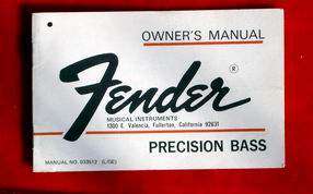 FENDER PRECISION BASS 1975 Lefty, Sunburst, Rosewood Neck, Tag, EX