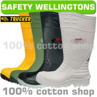 BLACKROCK SF43 Safety Workwear Black Wellington Boots with Steel Toe 