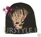 CAPPELLO TESCHIO SKULL CAPPELLINO EMO PUNK DARK ROCK