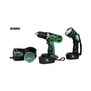  DS18DVF3    Hitachi Tools 18V 1/2 Driver Drill Kit with 