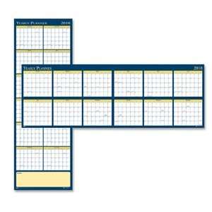  House of Doolittle Reversible Yearly Wall Planner Office 