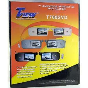of Brand New Tview T700svd t Tan 7 Tft lcd Display Sun Visor Monitors 