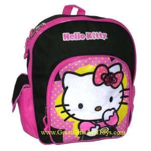    Hello Kitty Black Pink Toddler School Backpack Small Toys & Games