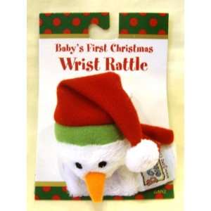  Babys First Christmas Snowman Wrist Rattle Toys & Games