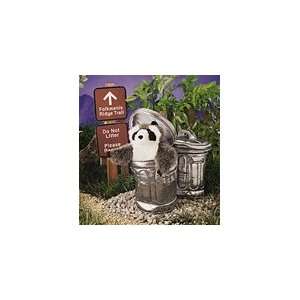    Raccoon in Garbage Can Hand Puppet   By Folkmanis