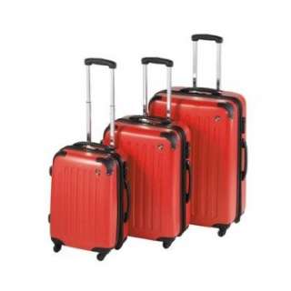   SideWinder 3 Piece Expandable Spinner Luggage Set Color Red Clothing