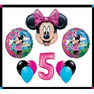  Disney Minnie Mouse Clubhouse 5 Happy Birthday Balloon Set Party 