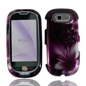 For AT&T Pantech Ease P2020 Accessory   Purple Daisy Design Hard Case 