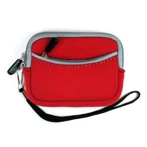Red Durable Neoprene Sleeve Carrying Case for Plantronics Voyager 510 