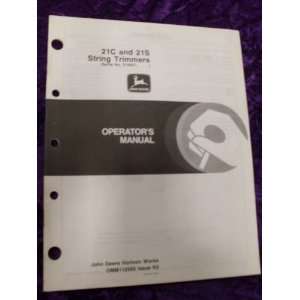 John Deere 21C/21S String Trimmers OEM OEM Owners Manual 